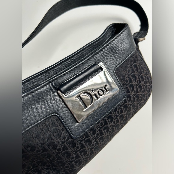 Authentic Christian Dior by John Galliano F/W 2005 Black Diorissimo Shoulder Bag - Picture 5 of 10